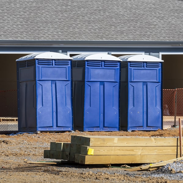 is there a specific order in which to place multiple porta potties in Hayes Center NE